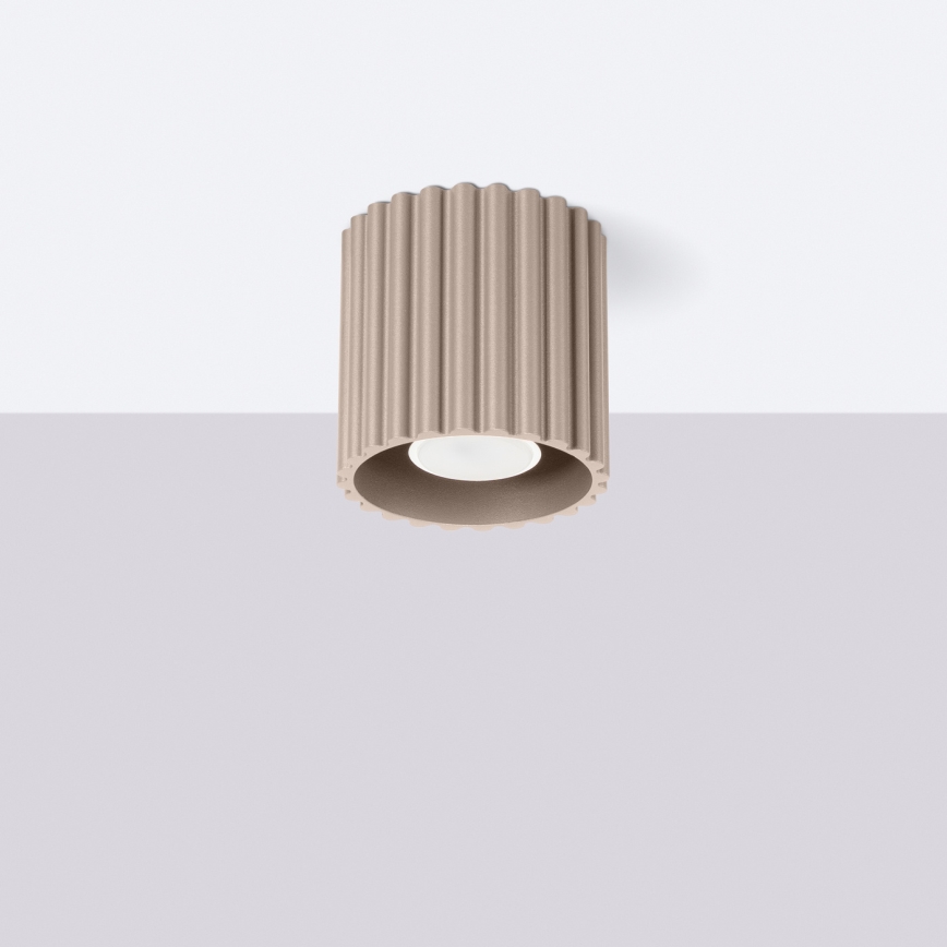 Kohdevalaisin AURA 1xGU10/10W/230V 10 cm taupe