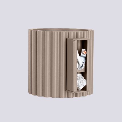 Seinävalaisin AURA 1xG9/10W/230V taupe