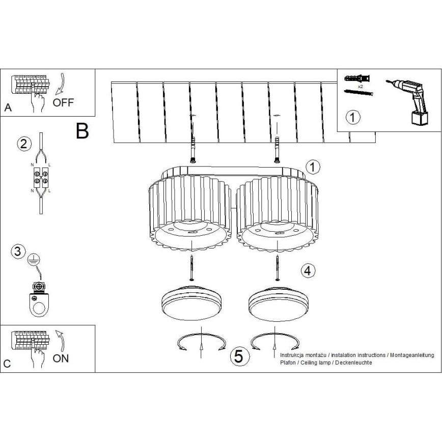 Kohdevalaisin AURA 2xGX53/10W/230V taupe