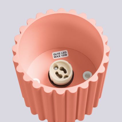 Spottivalaisin AURA 1xGU10/10W/230V 10 cm vaaleanpunainen