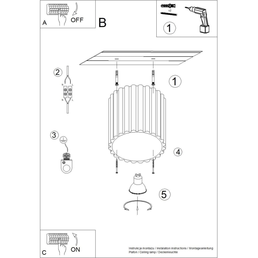 Spottivalaisin AURA 1xGU10/10W/230V 10 cm vaaleanpunainen