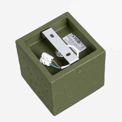 Kohdevalaisin QUAD 1xGU10/10W/230V betoni/vihreä