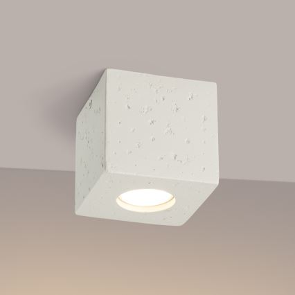 Kohdevalaisin QUAD 1xGU10/10W/230V betoni/kerma