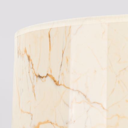 Riippuvalaisin NEVIA johdolla 1xE27/15W/230V, Ø 40 cm, beige/marmorikuvio