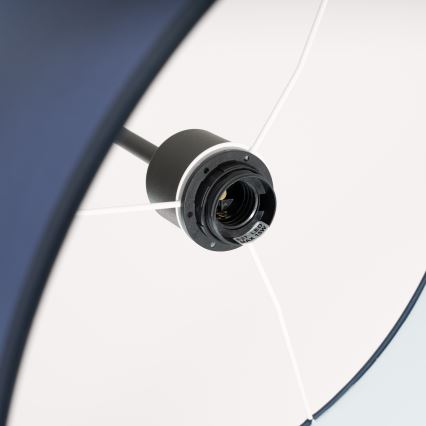 Riippuvalaisin johdolla NEVIA 1xE27/15W/230V halkaisija 40 cm sininen