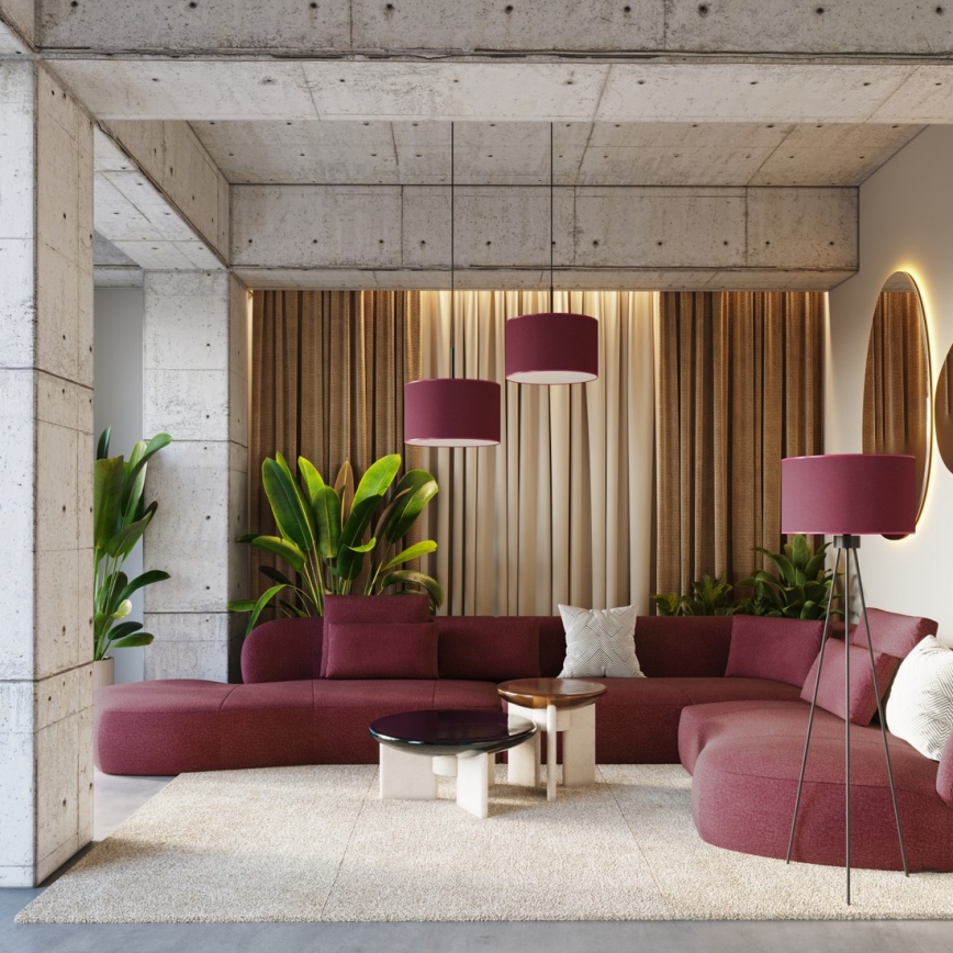 Lattiavalaisin NEVIA 1xE27/15W/230V punainen