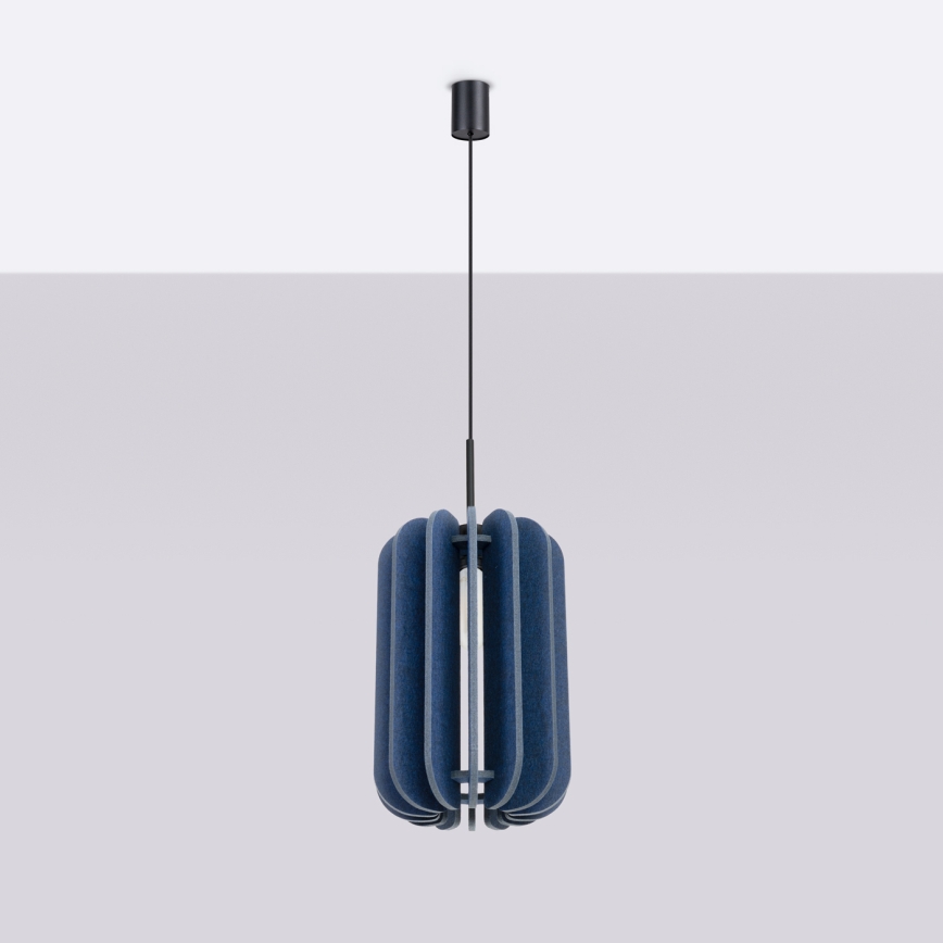 Riippuvalaisin MULA johdolla, 1xE27/15W/230V, halkaisija 27 cm, sininen