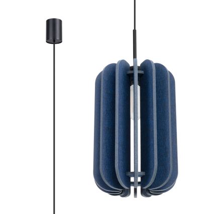 Riippuvalaisin MULA johdolla, 1xE27/15W/230V, halkaisija 27 cm, sininen