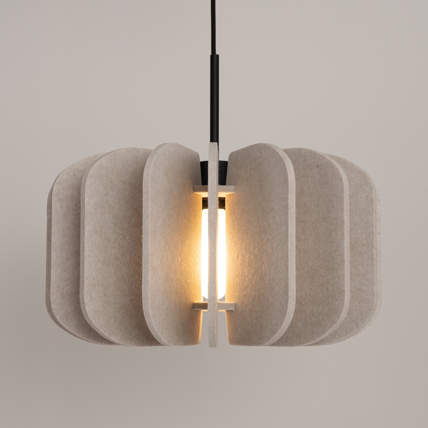 MULA-langallinen riippuvalaisin, 1xE27/15W/230V, halkaisija 45 cm, kermanvalkoinen