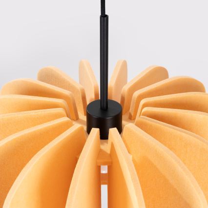 Riippuvalaisin johdolla MULA 1xE27/15W/230V halkaisija 45 cm keltainen