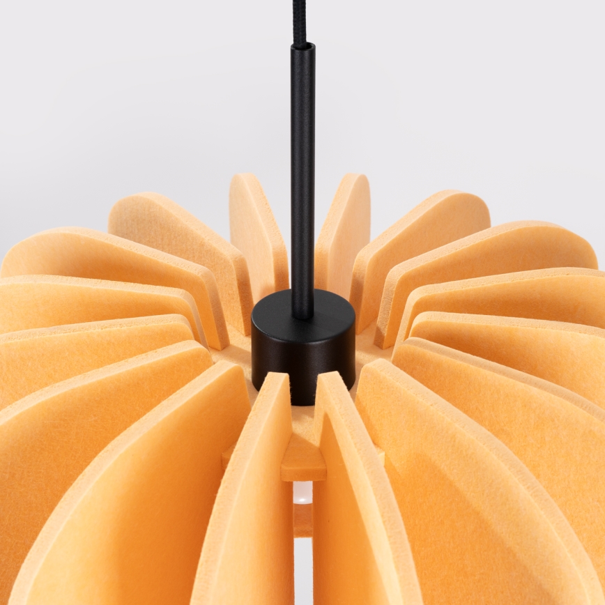 Riippuvalaisin johdolla MULA 1xE27/15W/230V halkaisija 45 cm keltainen