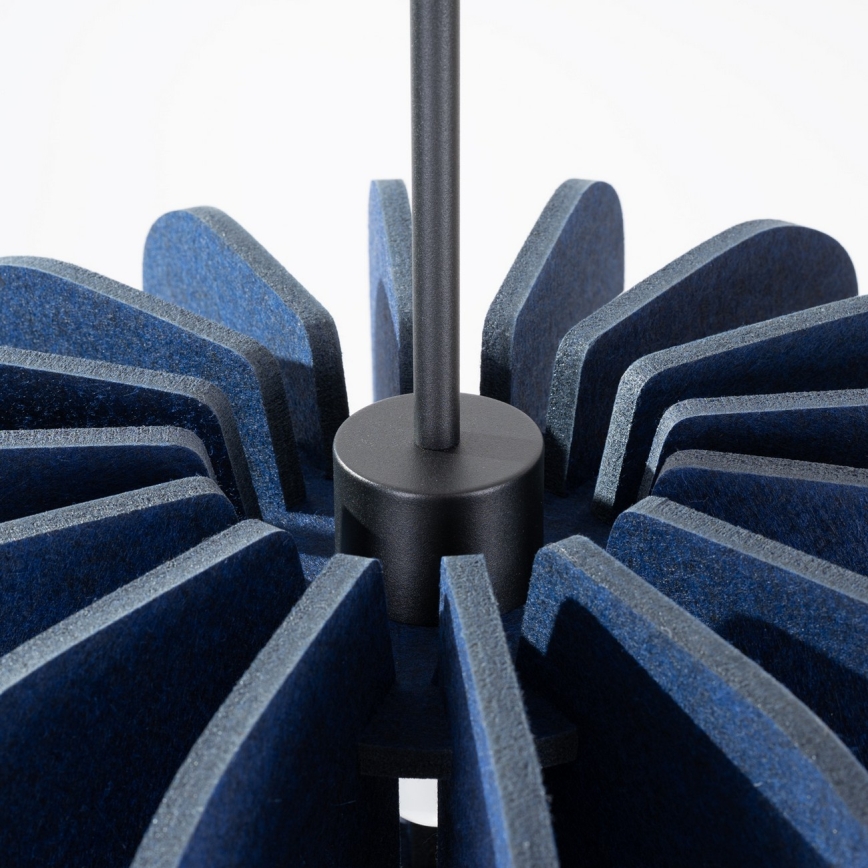 Riippuvalaisin MULA 1xE27/15W/230V Ø 45 cm sininen