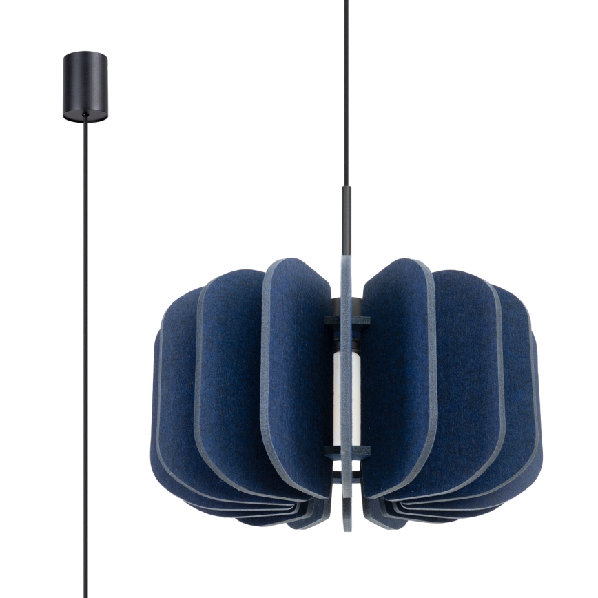 Riippuvalaisin MULA 1xE27/15W/230V Ø 45 cm sininen