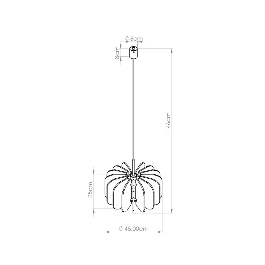 Riippuvalaisin MULA 1xE27/15W/230V Ø 45 cm sininen