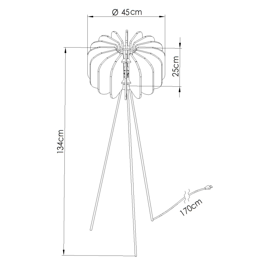 Lattiavalaisin MULA 1xE27/15W/230V sininen