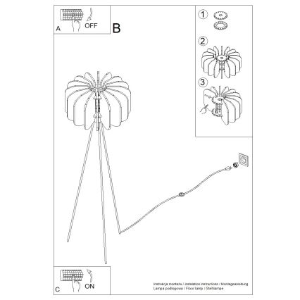 Lattiavalaisin MULA 1xE27/15W/230V sininen
