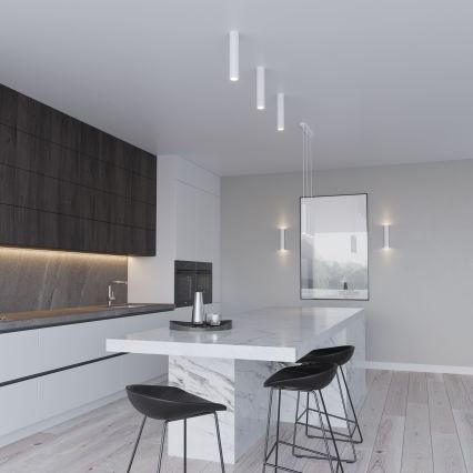 Riippuvalaisin johdolla LAGOS 2xGU10/10W/230V valkoinen