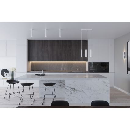 Riippuvalaisin johdolla LAGOS 2xGU10/10W/230V valkoinen