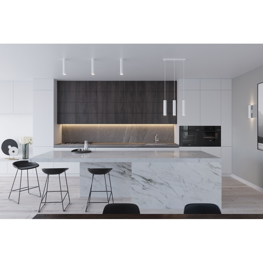 Riippuvalaisin johdolla LAGOS 2xGU10/10W/230V valkoinen