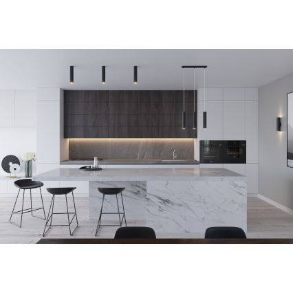 LAGOS-riippuvalaisin johdolla, 2xGU10/10W/230V, musta