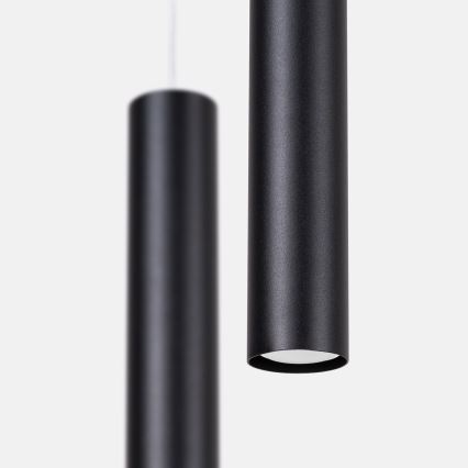 LAGOS-riippuvalaisin johdolla, 2xGU10/10W/230V, musta