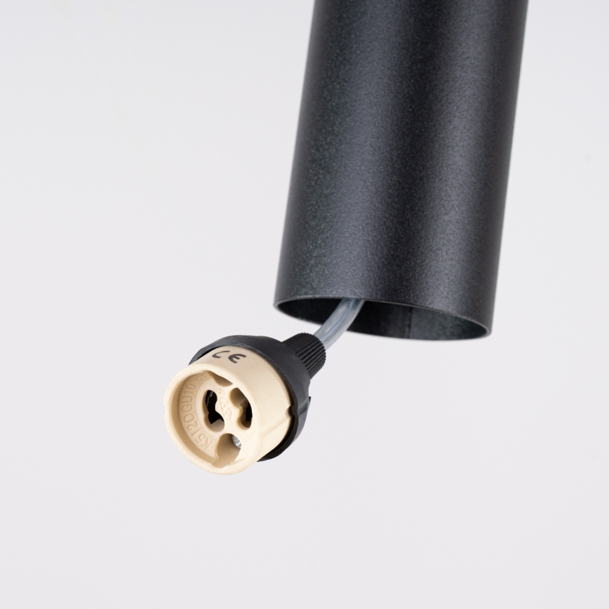 LAGOS-riippuvalaisin johdolla, 2xGU10/10W/230V, musta