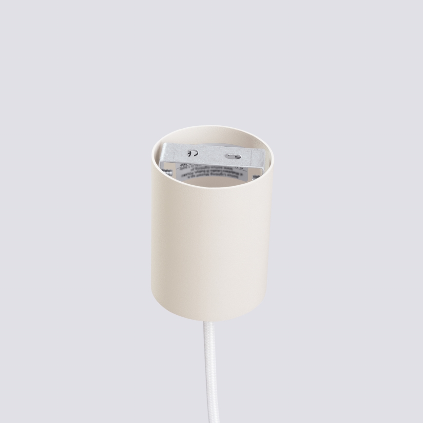 Riippuvalaisin ESTRIA vaijerilla 1xE14/10W/230V, Ø 14 cm, kermanvärinen