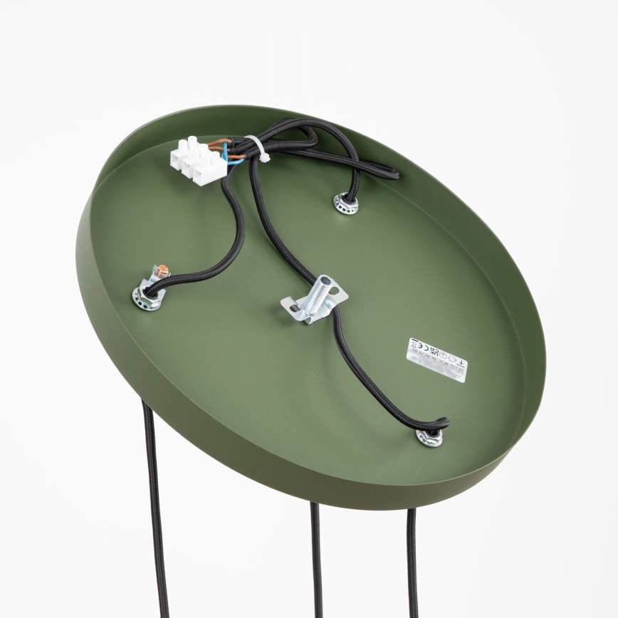 Riippuvalaisin ESTRIA 3xE14/10W/230V Ø 30 cm, vihreä
