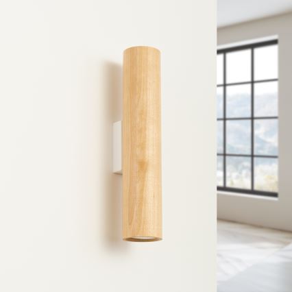 Seinävalaisin LINO 2xGU10/10W/230V pyökki