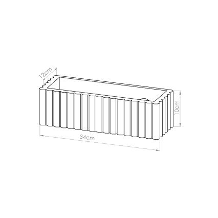 Seinävalaisin RIGATA 1xE27/15W/230V keramiikka/valkoinen