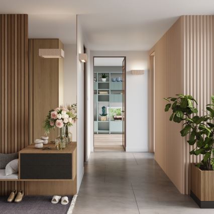 Seinävalaisin RIGATA 1xE27/15W/230V keramiikka/taupe