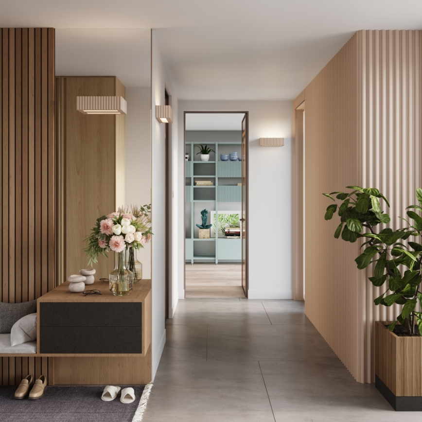 Seinävalaisin RIGATA 1xE27/15W/230V keramiikka/taupe