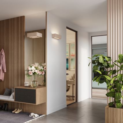 Seinävalaisin RIGATA 1xE27/15W/230V keramiikka/taupe