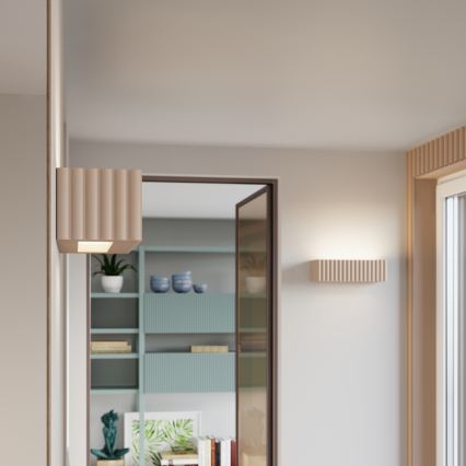 Seinävalaisin RIGATA 1xE27/15W/230V keramiikka/taupe