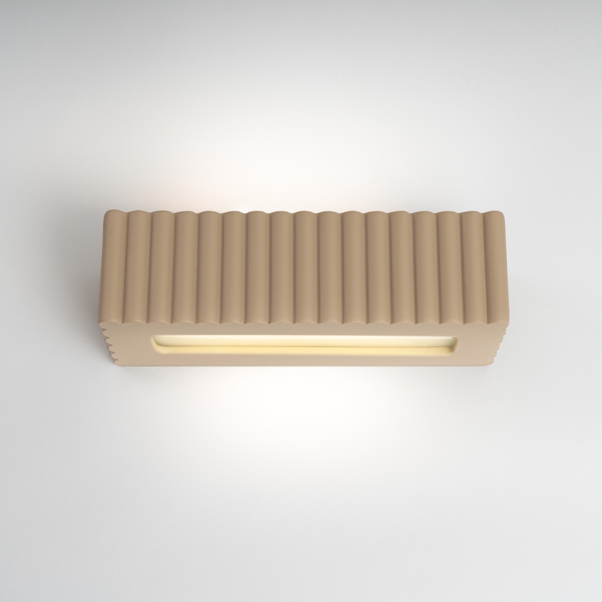 Seinävalaisin RIGATA 1xE27/15W/230V keramiikka/taupe
