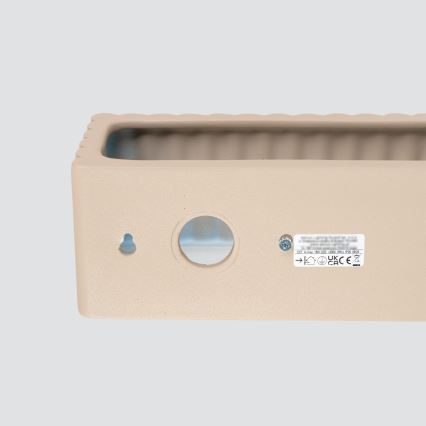Seinävalaisin RIGATA 1xE27/15W/230V keramiikka/taupe