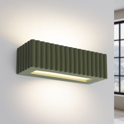 Seinävalaisin RIGATA 1xE27/15W/230V keramiikka/vihreä
