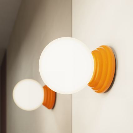 Kylpyhuoneen seinävalaisin ZORI 1xG9/8W/230V IP44 oranssi