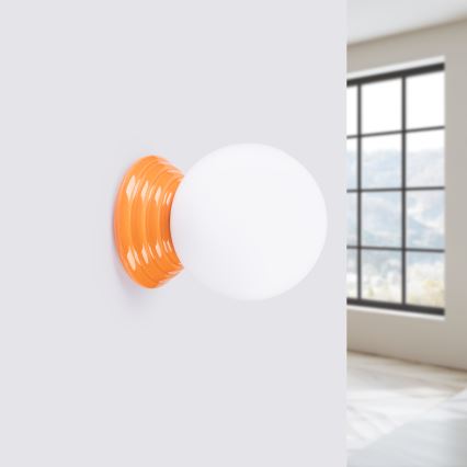 Kylpyhuoneen seinävalaisin ZORI 1xG9/8W/230V IP44 oranssi