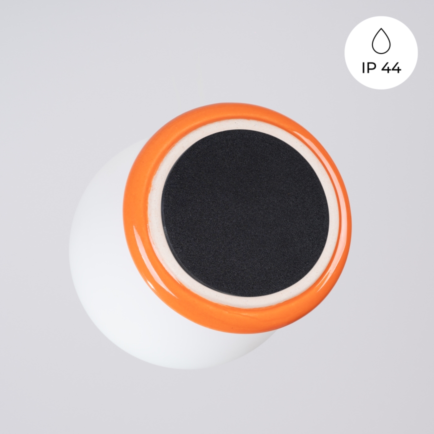 Kylpyhuoneen seinävalaisin ZORI 1xG9/8W/230V IP44 oranssi