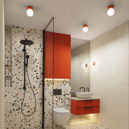 Kylpyhuoneen seinävalaisin ZORI 1xG9/8W/230V IP44, vaaleanpunainen