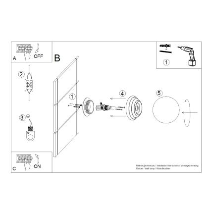 Kylpyhuoneen seinävalaisin ZORI 1xG9/8W/230V IP44, vaaleanpunainen