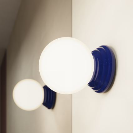 Kylpyhuoneen seinävalaisin ZORI 1xG9/8W/230V IP44 sininen