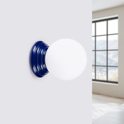 Kylpyhuoneen seinävalaisin ZORI 1xG9/8W/230V IP44 sininen