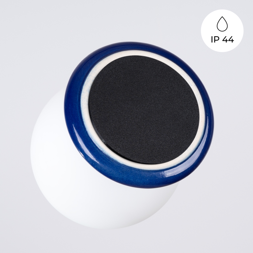 Kylpyhuoneen seinävalaisin ZORI 1xG9/8W/230V IP44 sininen