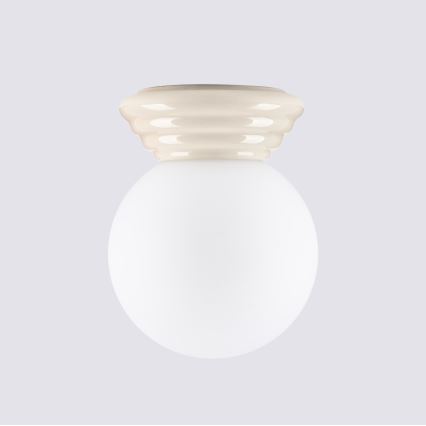 Kylpyhuoneen kattovalaisin ZORI 1xG9/8W/230V Ø 12 cm IP44 beige
