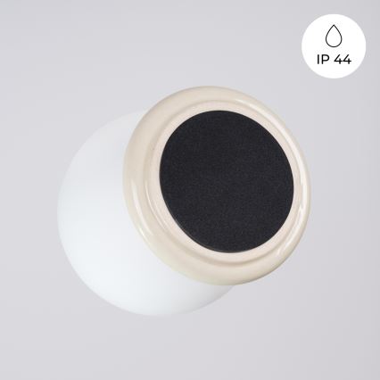 Kylpyhuoneen kattovalaisin ZORI 1xG9/8W/230V Ø 12 cm IP44 beige