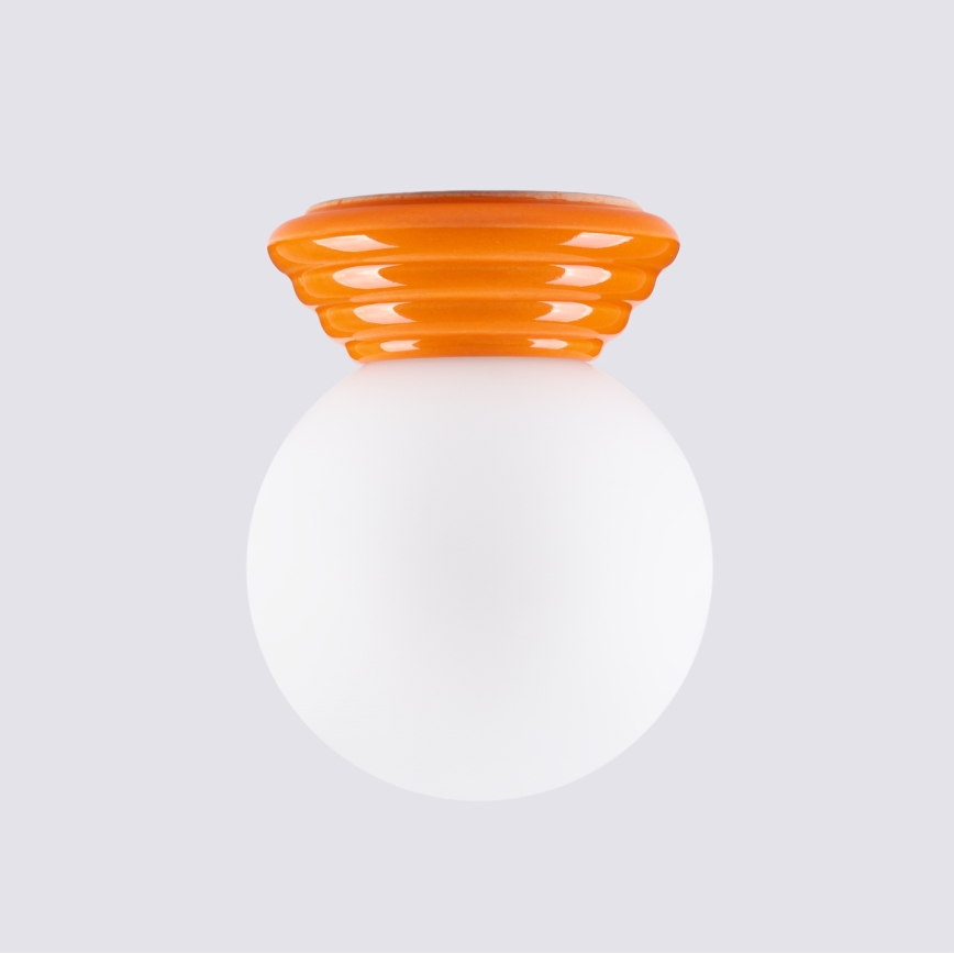 Kylpyhuoneen kattovalaisin ZORI 1xG9/8W/230V Ø 12 cm IP44 oranssi