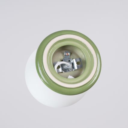 Kylpyhuoneen kattovalaisin ZORI 1xG9/8W/230V halkaisija 12 cm IP44 vihreä