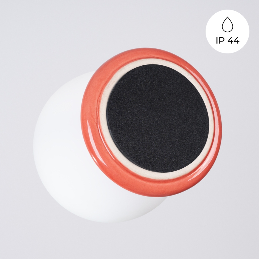 Kylpyhuoneen kattovalaisin ZORI 1xG9/8W/230V halkaisija 12 cm IP44 vaaleanpunainen